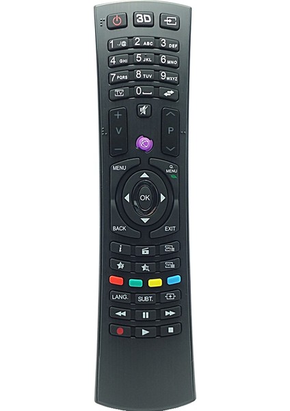 Vestel 40FA5050 Smart LED Tv Kumandası 40 Fa 5050 3D Tuşlu - Uzun Mor Tuş + 2 Pil