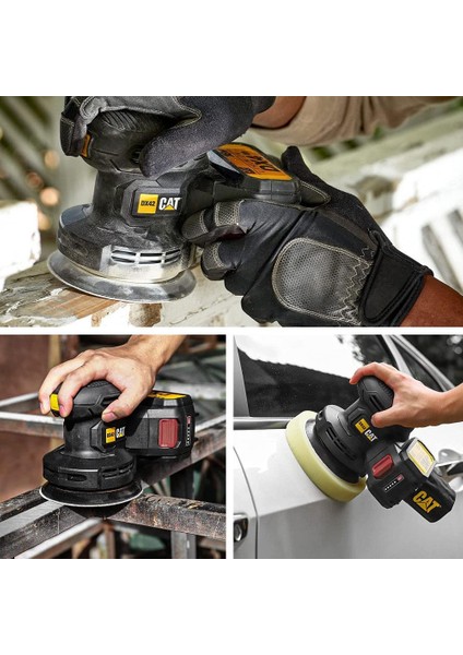 Dx42b 18volt 125mm Profesyonel Devir Ayarlı Eksantrik Zımpara (Akü Dahil Değildir)