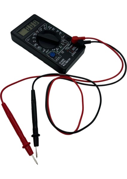 Siyah DT-830D Dijital Multimetre Avometre Ölçü Aleti (9V Pil Dahil)