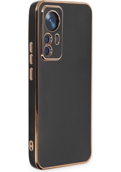 Xiaomi 12T Pro Kılıf Bark Parlak Kenarlı Silikon