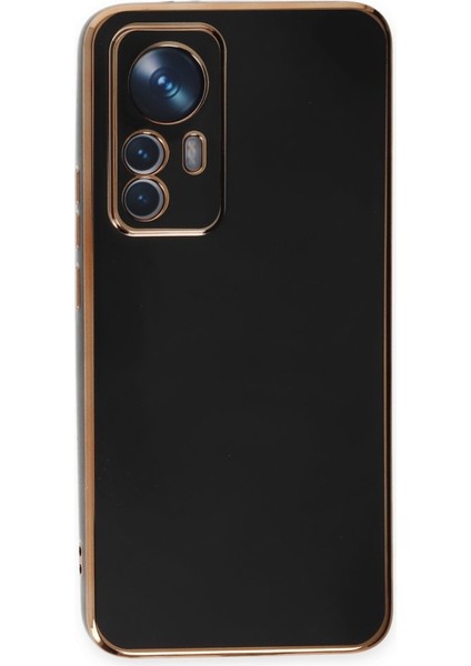 Xiaomi 12T Pro Kılıf Bark Parlak Kenarlı Silikon