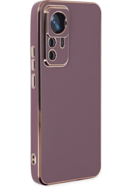Xiaomi 12T Pro Kılıf Bark Parlak Kenarlı Silikon