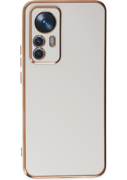 Xiaomi 12T Pro Kılıf Bark Parlak Kenarlı Silikon + Ekran Koruyucu