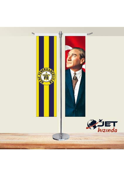 Jethızında Genç Fenerbahçeliler ve Atatürk 2'li T Masa Bayrağı Takımı