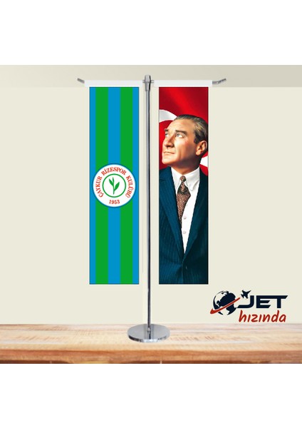Jethızında Çaykur Rize Spor ve Atatürk 2'li T Masa Bayrağı Takımı