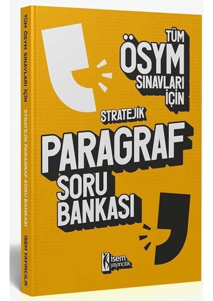 2023 Tüm ÖSYM Sınavları Için Stratejik Paragraf Soru Bankası