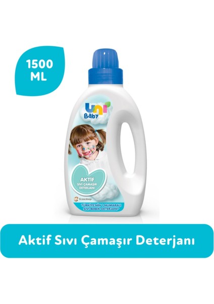 Uni Baby 1500 ml Aktif Çamaşır Deterjanı ve Yumuşatıcı