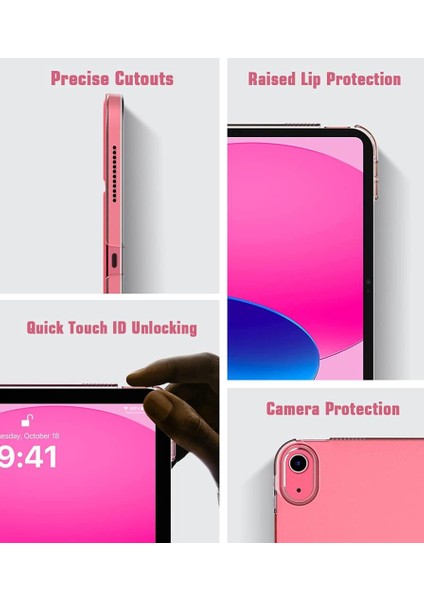 Apple iPad 11.Nesil A16 11inç/10.Nesil 10.9inç Kılıf PU Deri Smart Standlı Case