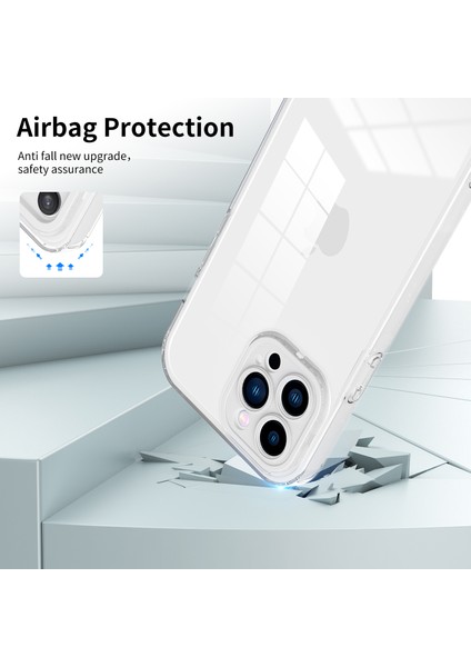 Renkli Pc Çerçeveli Koruyucu Telefon Kılıfı ile iPhone 14 Pro 3'ü 1 Arada Şeffaf Tpu Telefon Kapağı Için (Yurt Dışından)