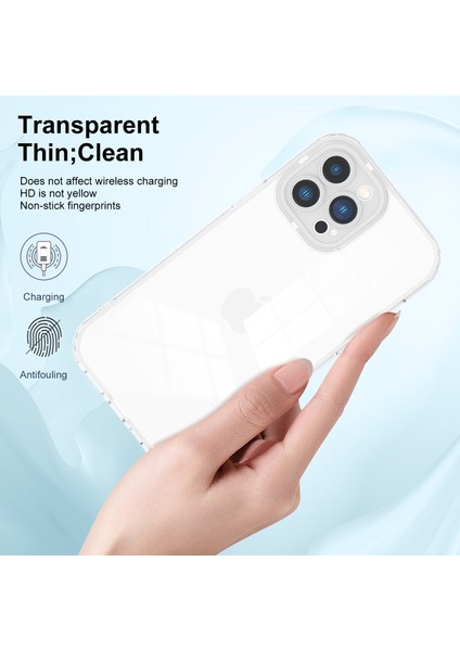 Renkli Pc Çerçeveli Koruyucu Telefon Kılıfı ile iPhone 14 Pro 3'ü 1 Arada Şeffaf Tpu Telefon Kapağı Için (Yurt Dışından)