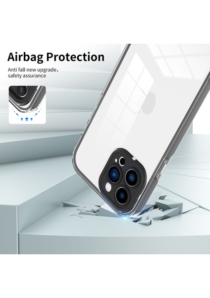 Renkli Pc Çerçeveli Koruyucu Telefon Kılıfı ile iPhone 14 Pro 3'ü 1 Arada Şeffaf Tpu Telefon Kapağı Için (Yurt Dışından)