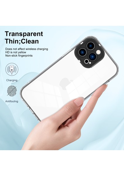 Renkli Pc Çerçeveli Koruyucu Telefon Kılıfı ile iPhone 14 Pro 3'ü 1 Arada Şeffaf Tpu Telefon Kapağı Için (Yurt Dışından)