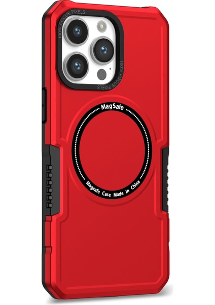 Pc + Tpu Kılıfı iPhone 14 Pro Için Magsafe ile Uyumlu Kamera Lens Çerçeve Tasarımı Damla Geçirmez Telefon Kapağı (Yurt Dışından)