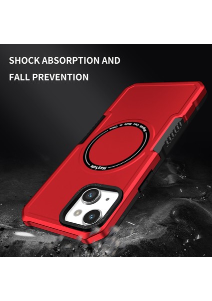 Kamera Lens Çerçeve Tasarım Telefon Kapağı iPhone 14 Sert Pc + Yumuşak Tpu Anti-Drop Manyetik Kılıf Magsafe ile Uyumlu (Yurt Dışından) fiyatları