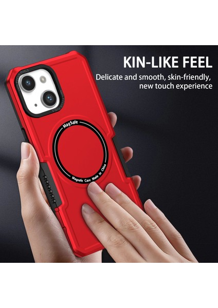 Kamera Lens Çerçeve Tasarım Telefon Kapağı iPhone 14 Sert Pc + Yumuşak Tpu Anti-Drop Manyetik Kılıf Magsafe ile Uyumlu (Yurt Dışından) indirimleri