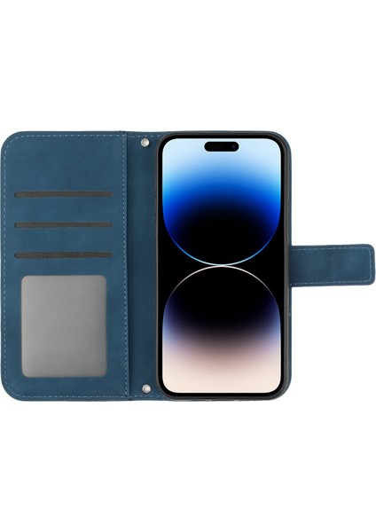 iPhone 14 Pro Max HT04 Için Şok Geçirmez Telefon Kasası Basılı Ayçiçeği Deri Touch Pu Deri Deri Stand Cüzdan Koruyucusu Omuz Kayışı ile (Yurt Dışından) indirimleri