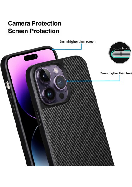 iPhone 14 Pro Max Dokulu Deri Kaplamalı Tpu Telefon Kılıfı Anti-Kılpon Cep Telefonu Geri Kapak Için Vili Tc Serisi (Yurt Dışından) fırsatları