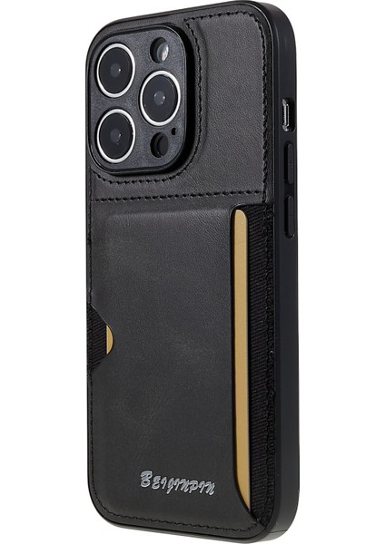 iPhone 14 Pro Max Shockproof Pu Deri+Tpu+Pc Koruyucu Kapak Kplus Yuvası Tasarımı Kesikli Kesikli Cep Telefonu Kılıfı- Gri (Yurt Dışından)
