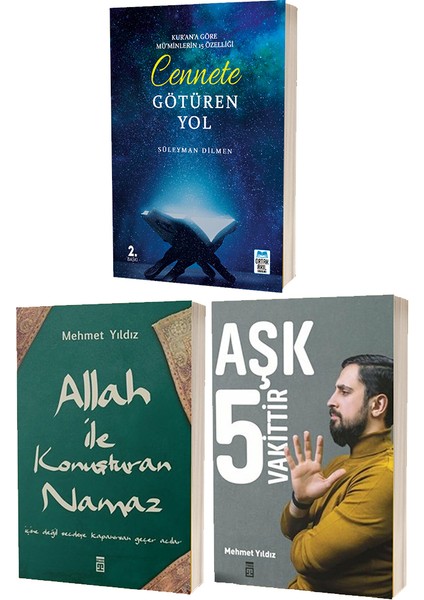 Cennete Götüren Yol - Allah ile Konuşturan Namaz - Aşk 5 Vakittir 3 Kitap Set