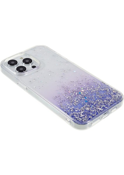 Dfans Starlight Shining Serisi iPhone 14 Pro Max Koruyucu Geri Kılıf Pc+Tpu Glittery Dekor Anti Drop Kapak (Yurt Dışından) indirimleri