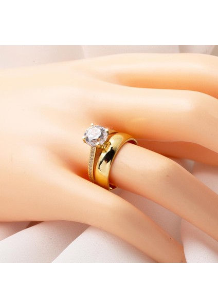 14 Ayar Altın Alyans Tektaş Yüzük fiyatları