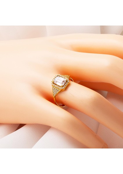 14 Ayar Altın Baget Taşlı Yüzük fiyatları