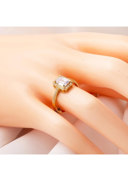 14 Ayar Altın Baget Taşlı Yüzük fiyatları