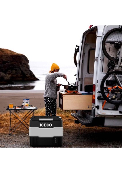 YCD60S 12/24VOLT 56 Litre Outdoor Kompresörlü Oto Buzdolabı