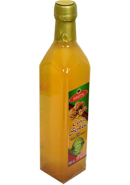 Doğal Fermantasyon Katkısız Ceviz Sirkesi Cam Şişe 500 ml