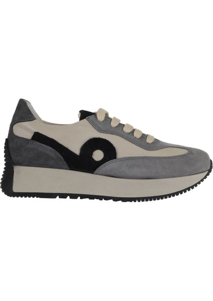 Gri Multi Deri Kadın Düz Dolgu Ayakkabı fiyatları