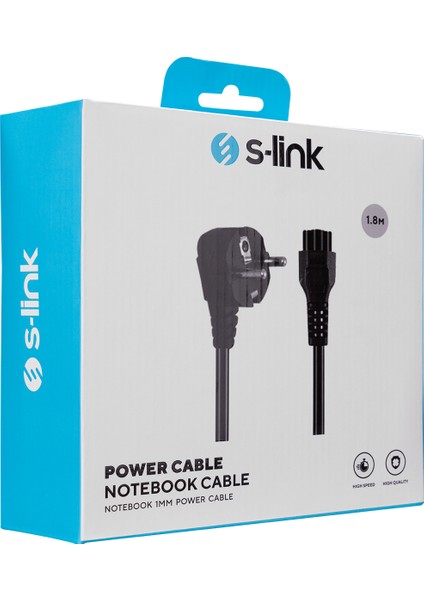 S-link SLX-760 1.8m 1mm Notebook Power Kablo