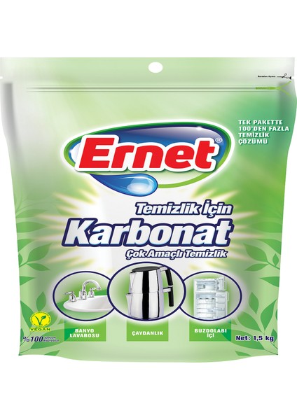 Ernet temizlik Için Karbonat 1,5 kg x 8 Adet