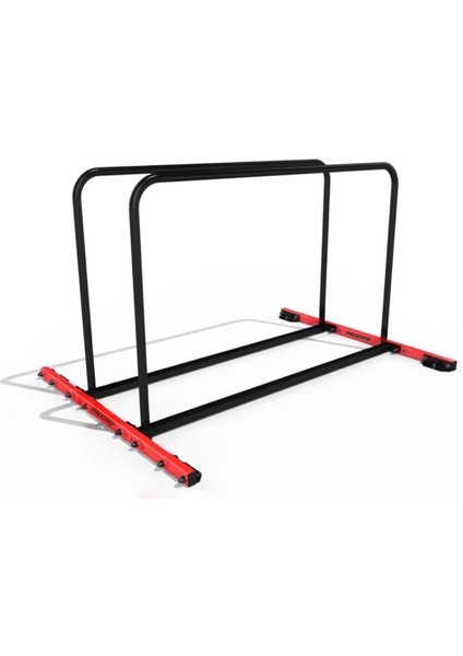 Paralel Bar Dips Çalışma Istasyonu Red Black Büyük Model