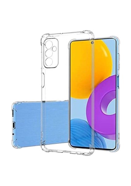 Samsung Galaxy M13 Kapak Kamera Korumalı Antişok Airbag Köşe Korumalı Silikon Şeffaf Kılıf