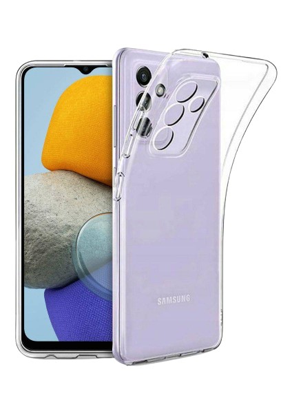 Samsung Galaxy M23 Kılıf Kamera Koruma Lüx Silikon Şeffaf Kapak