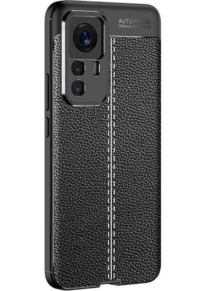 Xiaomi Mi 12T Pro Kılıf Deri Desenli Kamera Korumalı Silikon