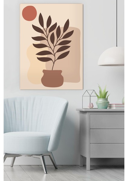 Kanvas Minimal Tropical Deseni Tablo 0372