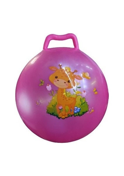 Eğlenceli Zıplama Topu 45 cm Çocuk Boyu Zıp Zıp Top