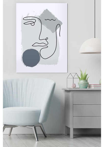 Kanvas Draw Face Deseni Tablo 0333