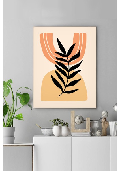 Kanvas Minimal Draw Floral Deseni Tablo 0529