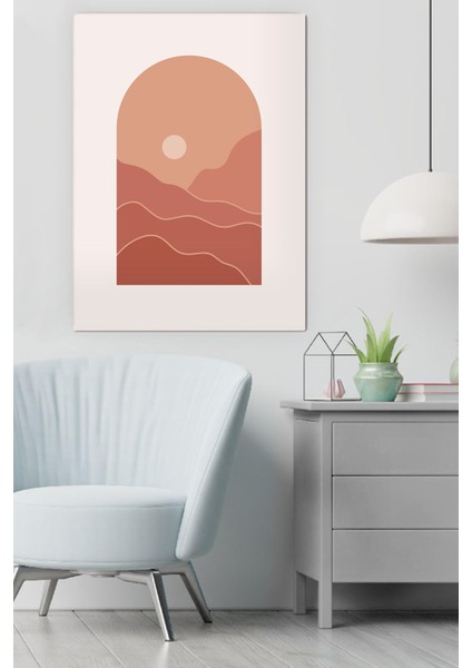 Kanvas Minimal Mountain Deseni Tablo 0370