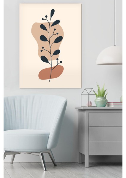 Kanvas Minimal Floral Deseni Tablo 0318