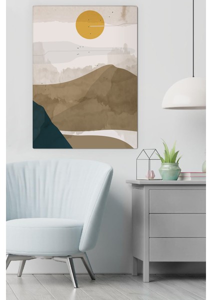 Kanvas Brown Mountain Deseni Tablo 0411