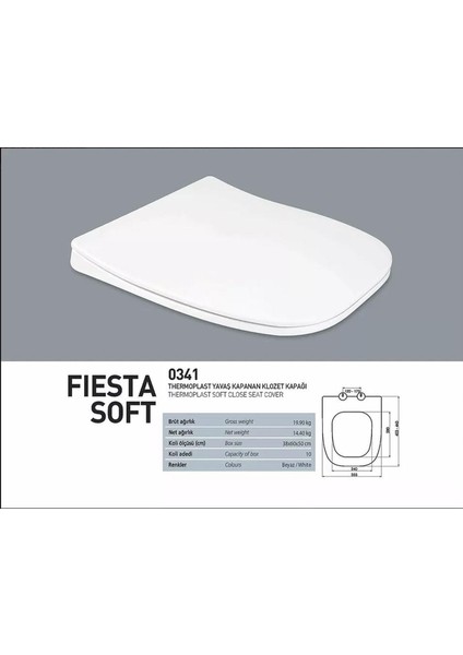 NKP0341 Fiesta Klozet Kapağı Soft