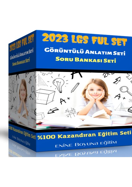 LGS 2023 Fulleten Eğitim Seti (42 Saat Anlatım - 6 Soru Bankası)