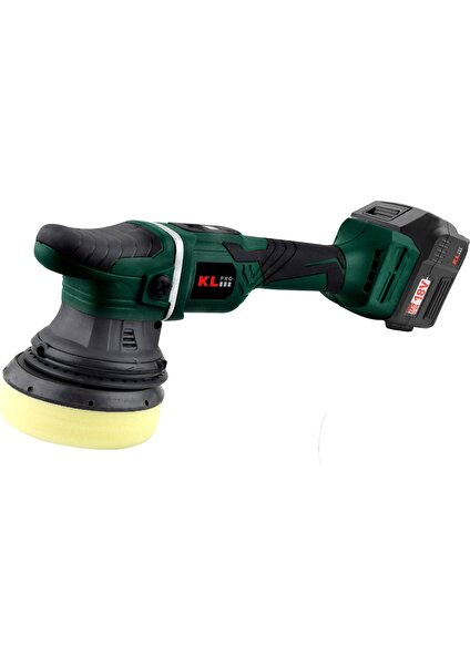 KL Pro Akülü Polisaj Makinesi Li-Ion Çift Akülü Kömürsüz 125MM 18VOLT/4.0AH KLPS18B-40