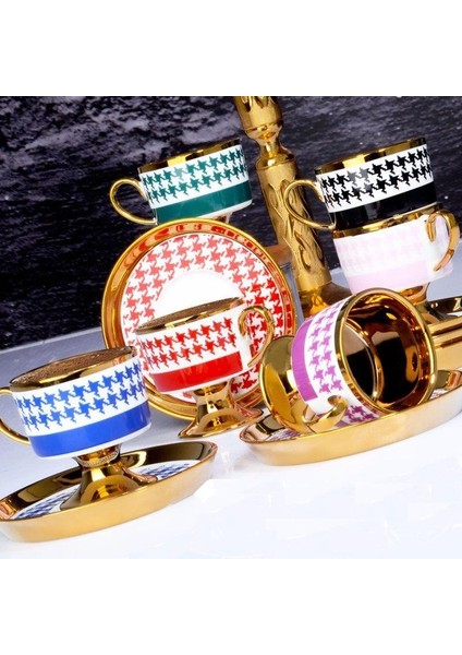 Juliet Porselen 6'Lı Ayaklı Fincan Takımı 90 Cc İst-141