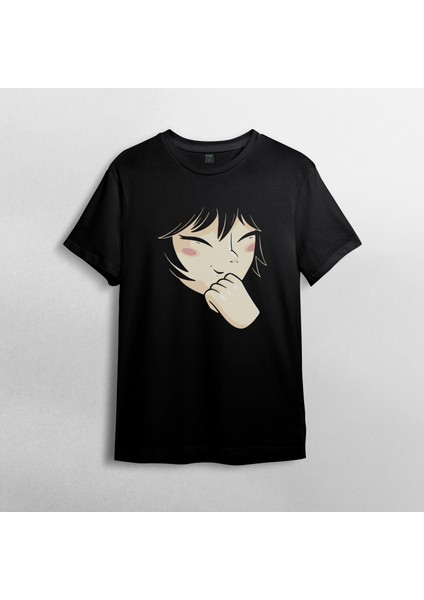 Anime %100 Pamuklu Bisiklet Yaka T-Shirt Model - 14