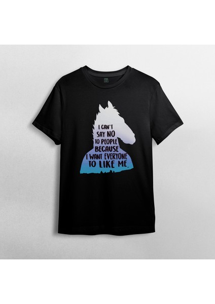 Bojack Horseman %100 Pamuklu Bisiklet Yaka T-Shirt Model - 4