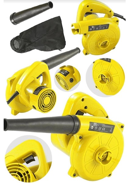 4100 Watt 6 Kademe Devir Ayarlı Hava Üfleme / Emme Makinesi Elektrikli Hava Üfleme